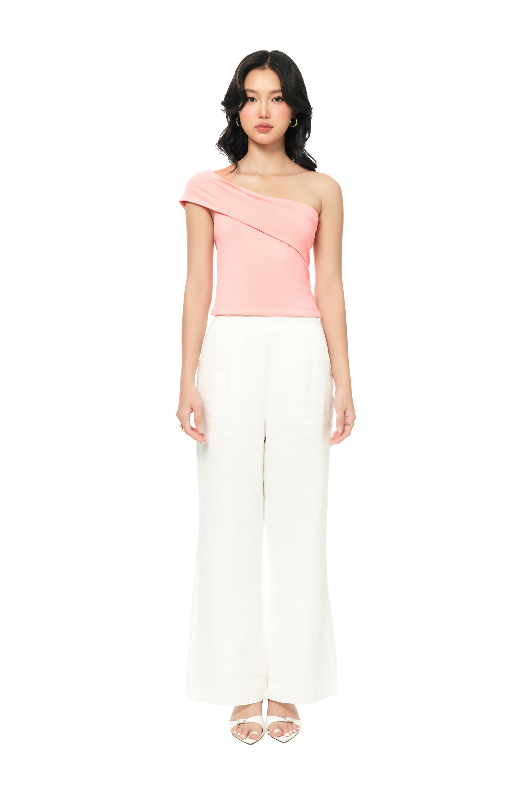 Martini Two-Way Off-shoulder Top in Pink