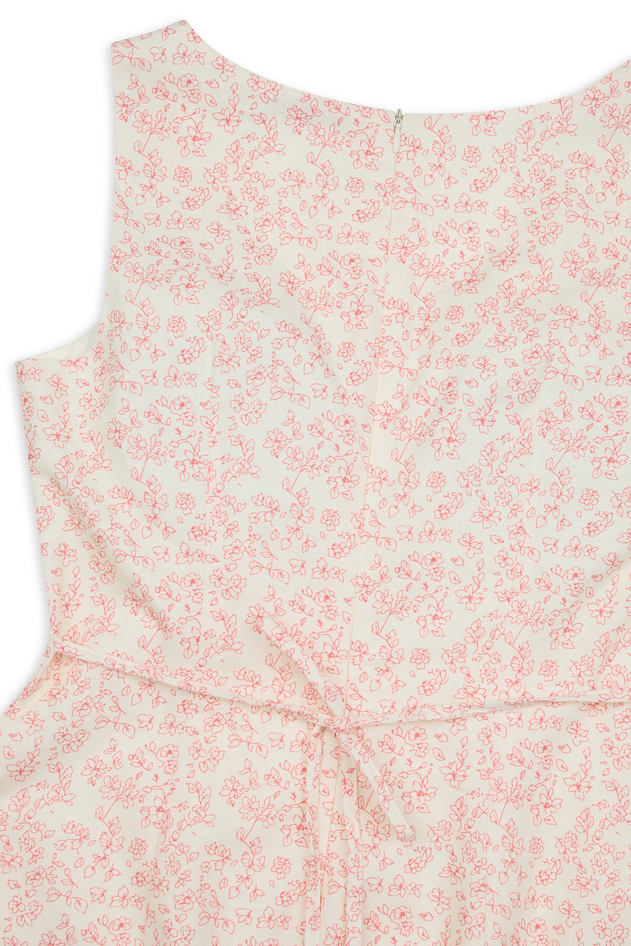 Blossom V-neck Floral Padded Mini Dress in Petals At Ease (Red)