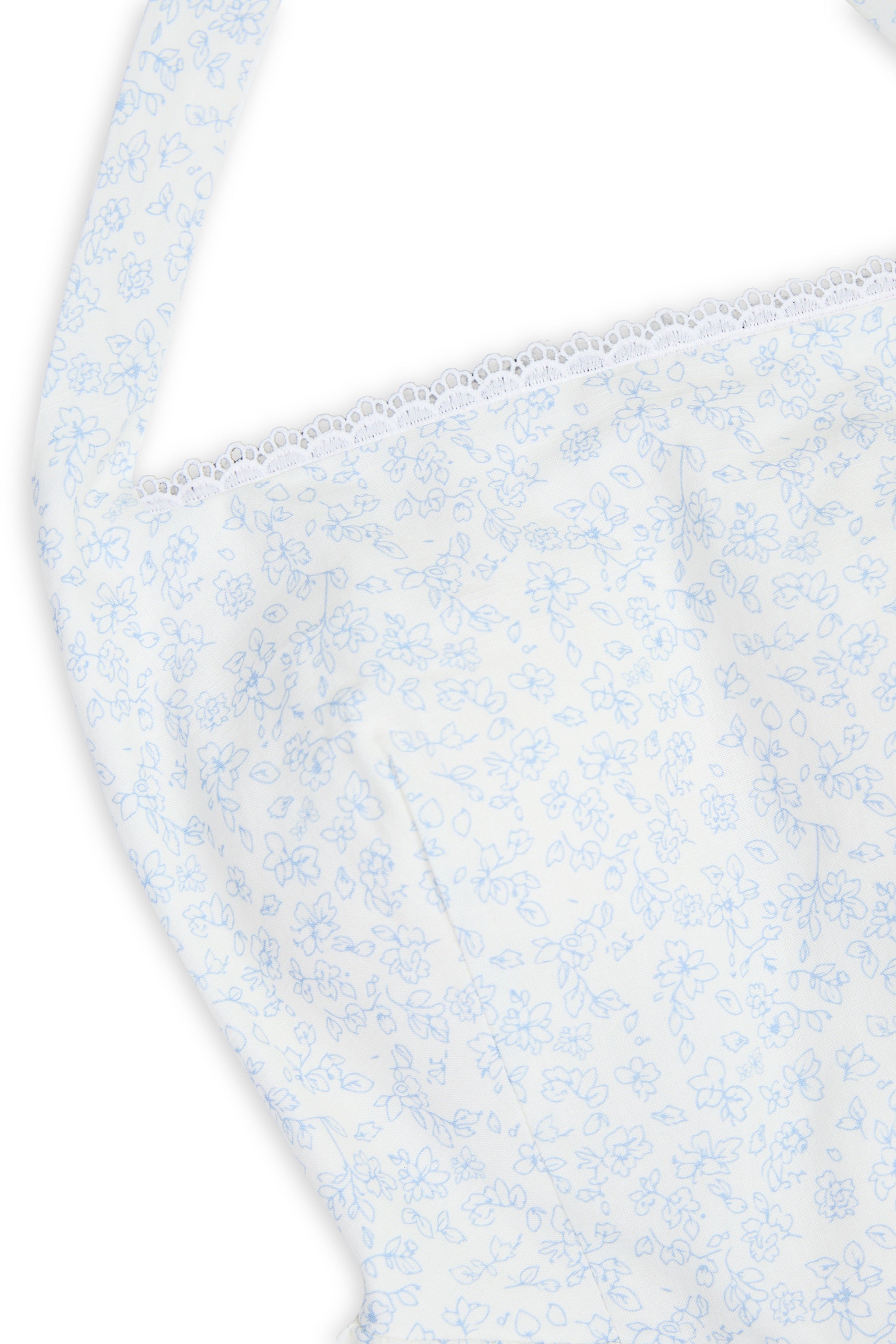 Girl Crush Halter Floral Padded Maxi Dress in Petals At Ease (Blue)