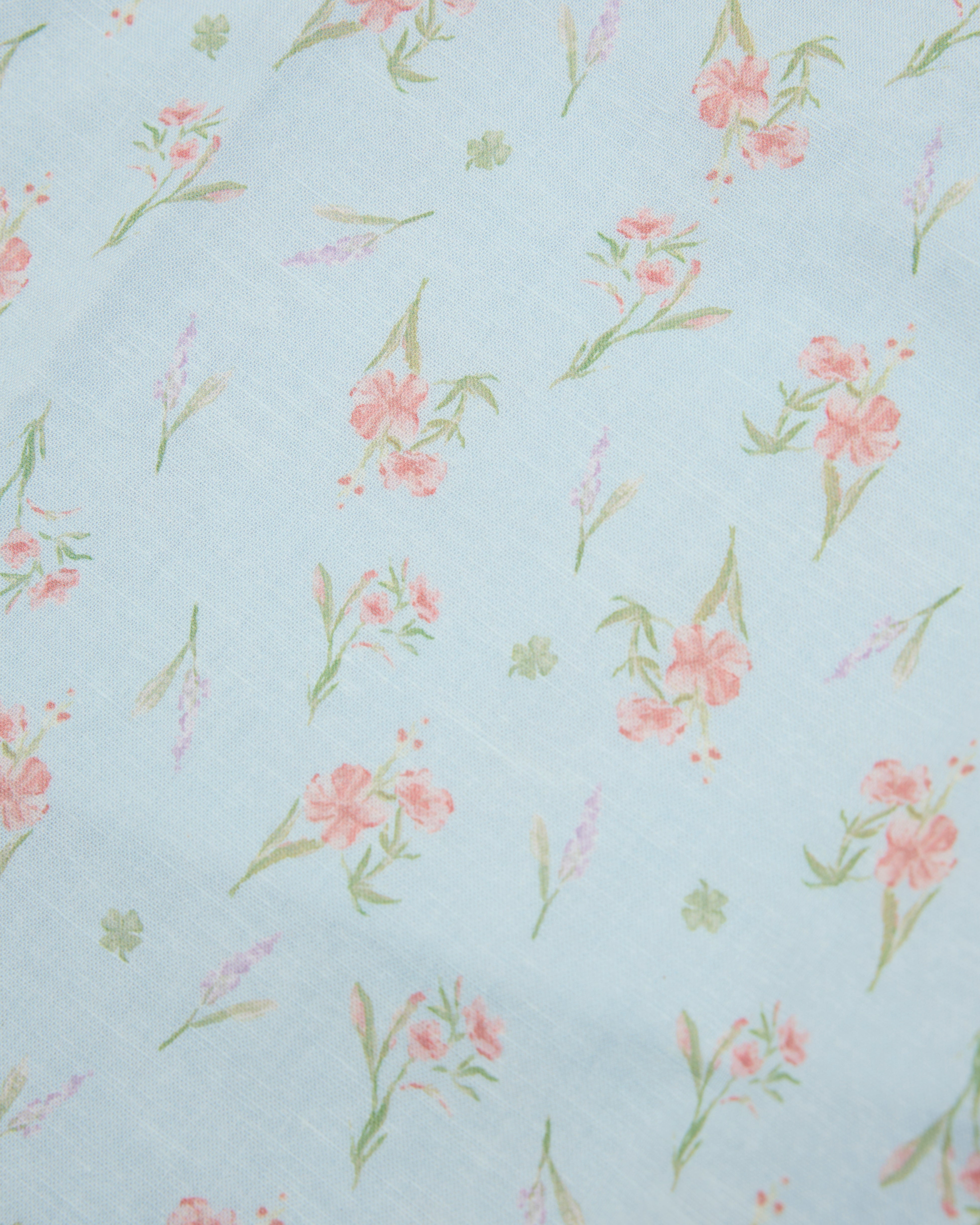 Broadway Scallop Halter Maxi Padded Dress in Lucky Bloom (Blue)