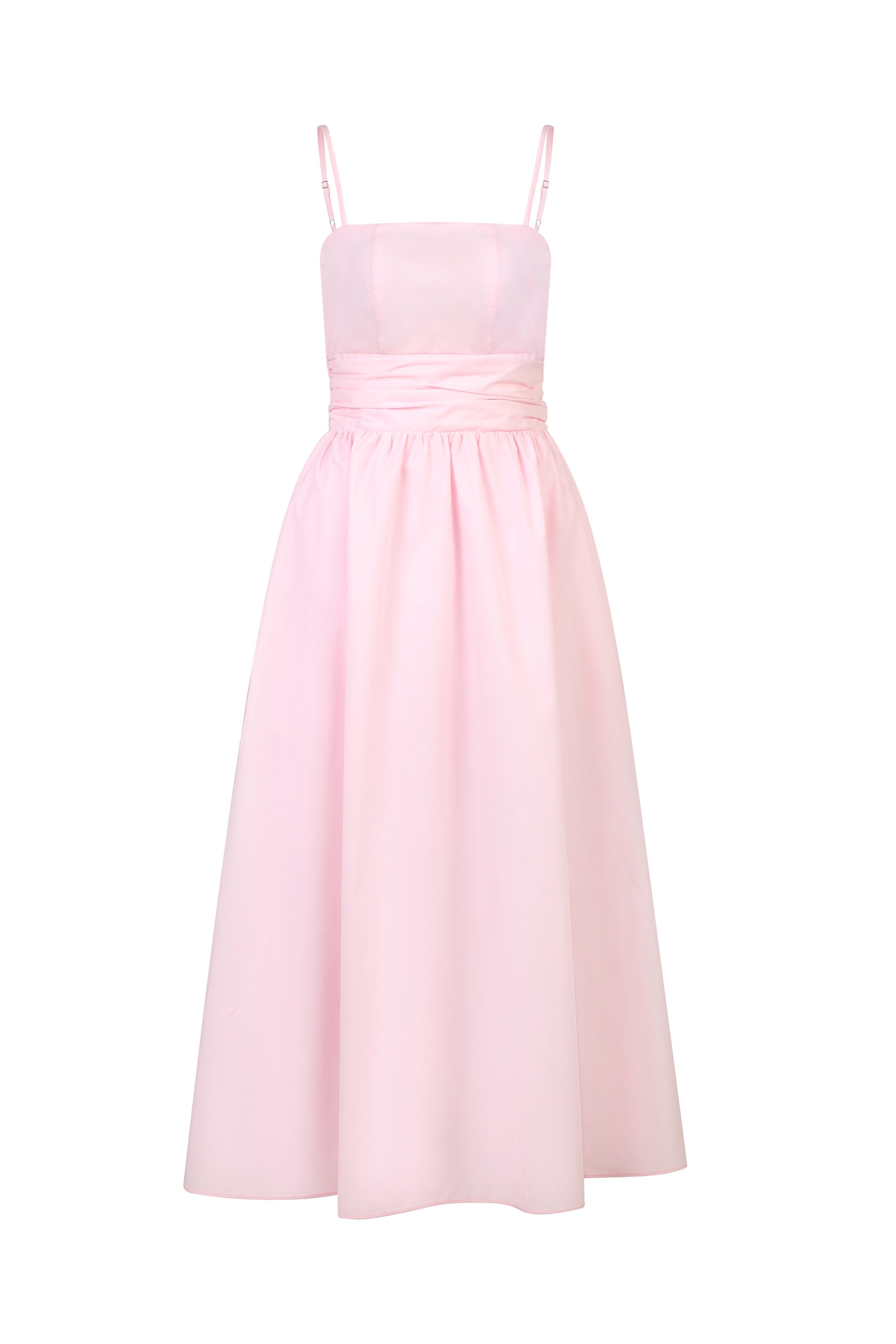 Long Live Fit-and-flare Padded Midi Dress in Cherry Blossom