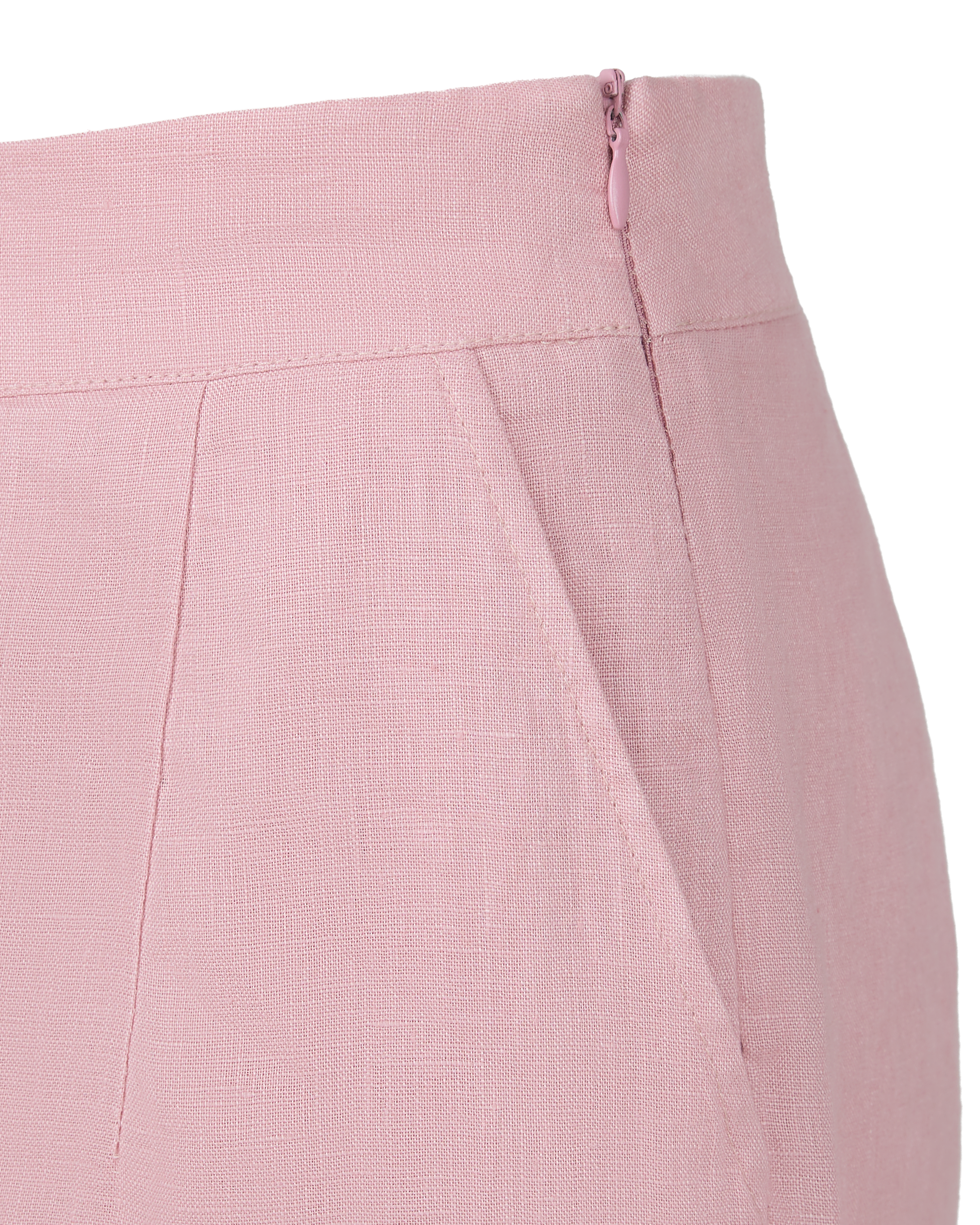 Go with the Flare Linen Pants in Rose Pink