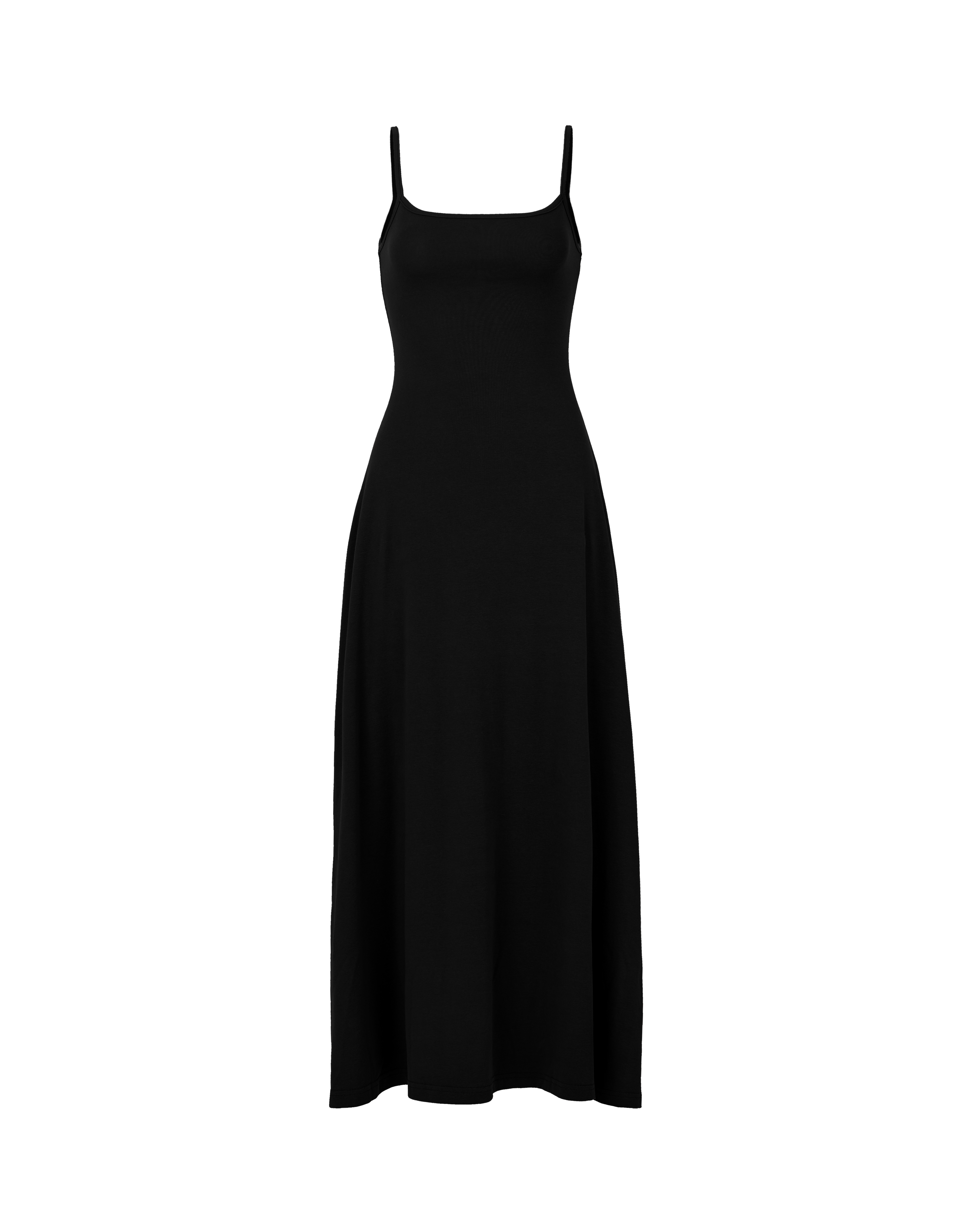 Residential Slip-on Maxi Dress in Black