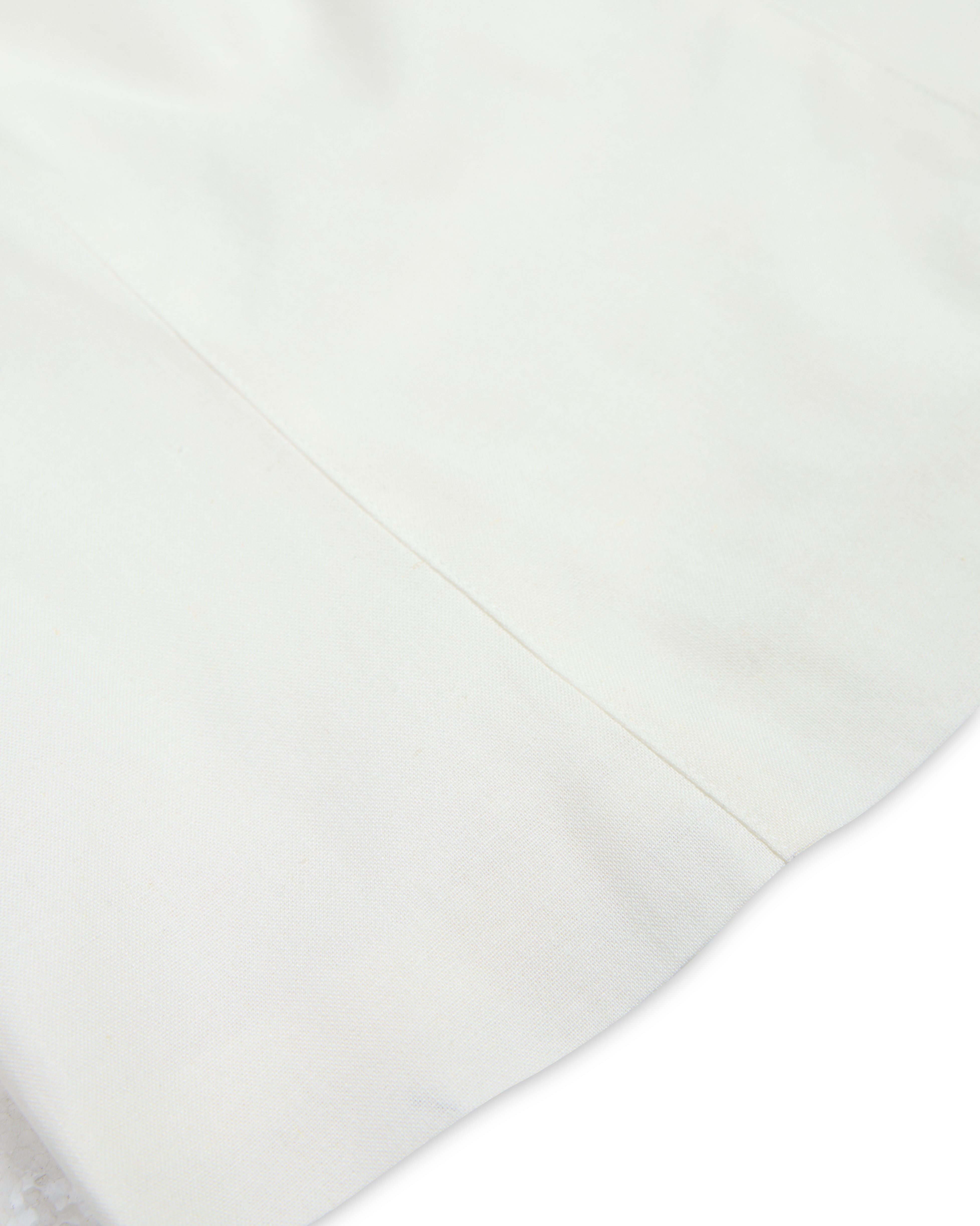 Daylight Plans Lace Trim Linen Square Neck Top in White