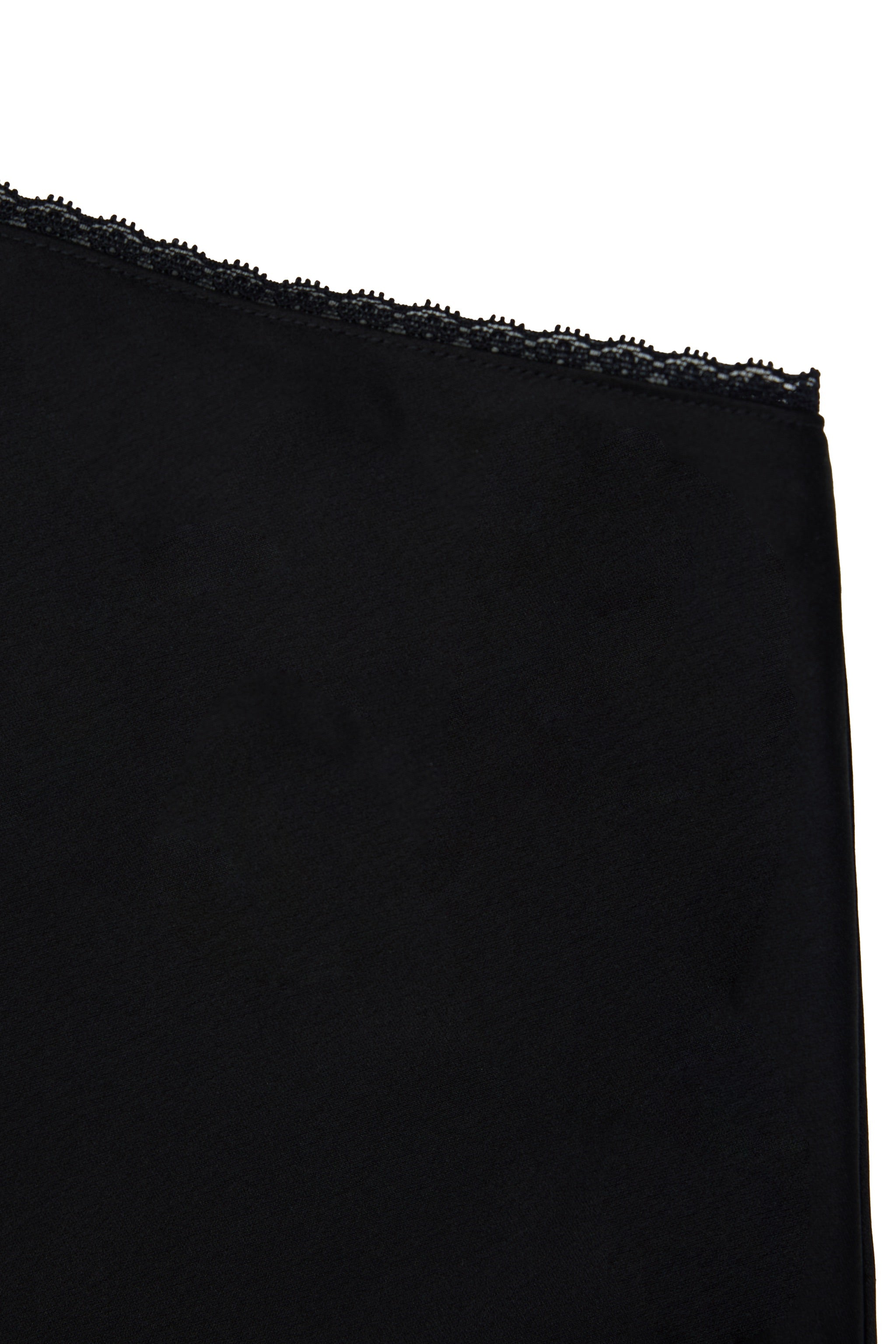 [BUNDLE SET] Favoured Lace Trim V-neck Padded Satin Top & Allure Satin Maxi Flare Skirt in Black