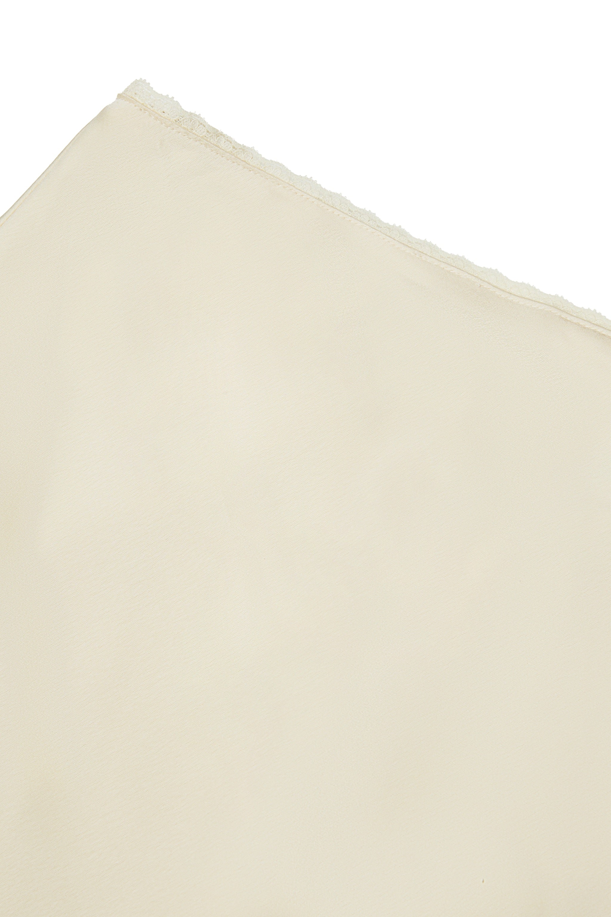 [BUNDLE SET] Favoured Lace Trim V-neck Padded Satin Top & Allure Satin Maxi Flare Skirt in Champagne