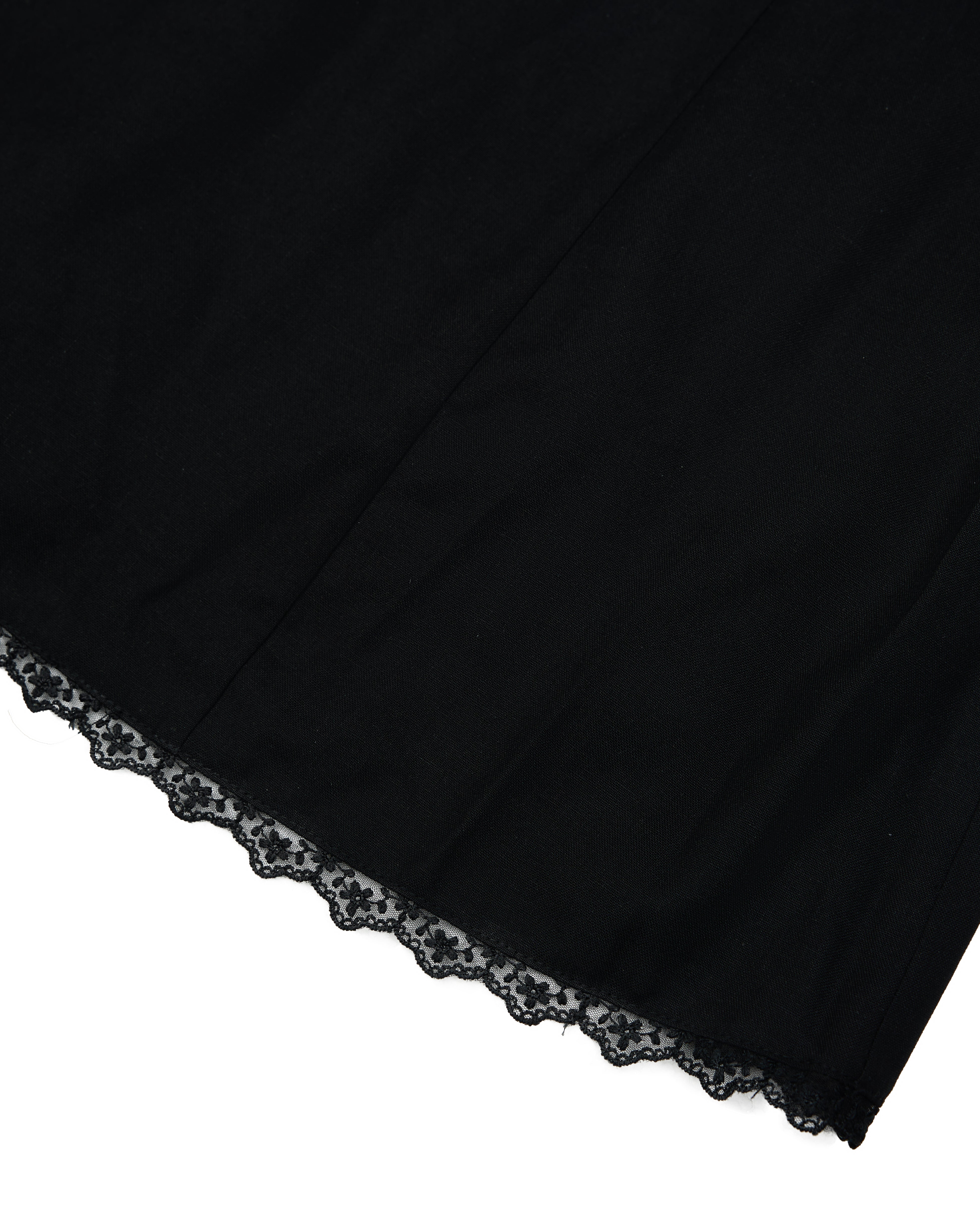 On A Whim Linen A-Line Mini Dress in Black