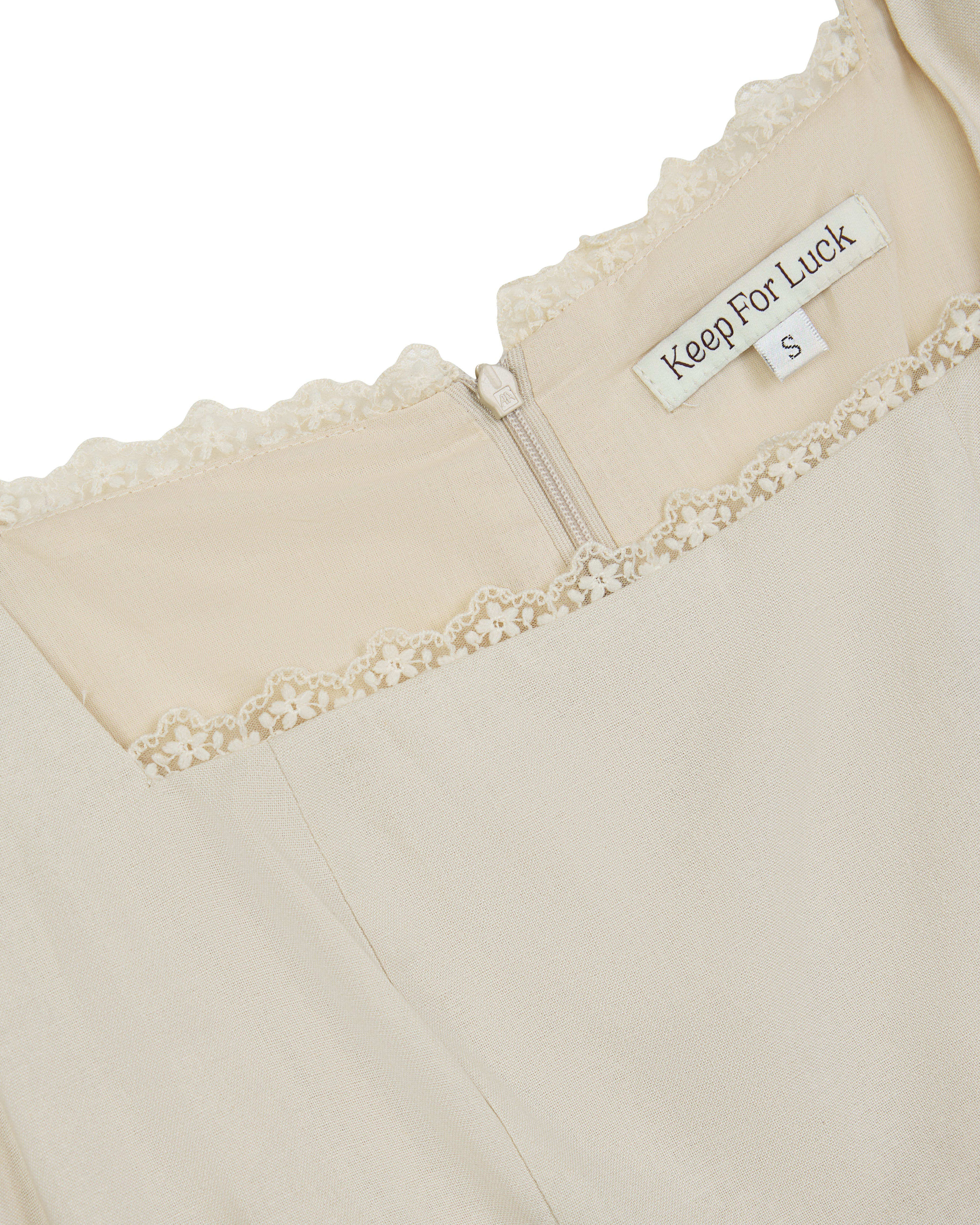 On A Whim Linen A-Line Mini Dress in Cream