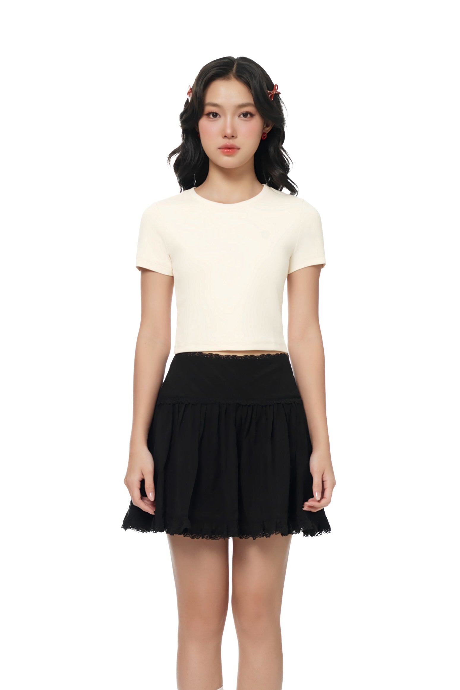 Lucky Streak Everyday Baby Tee in Almond