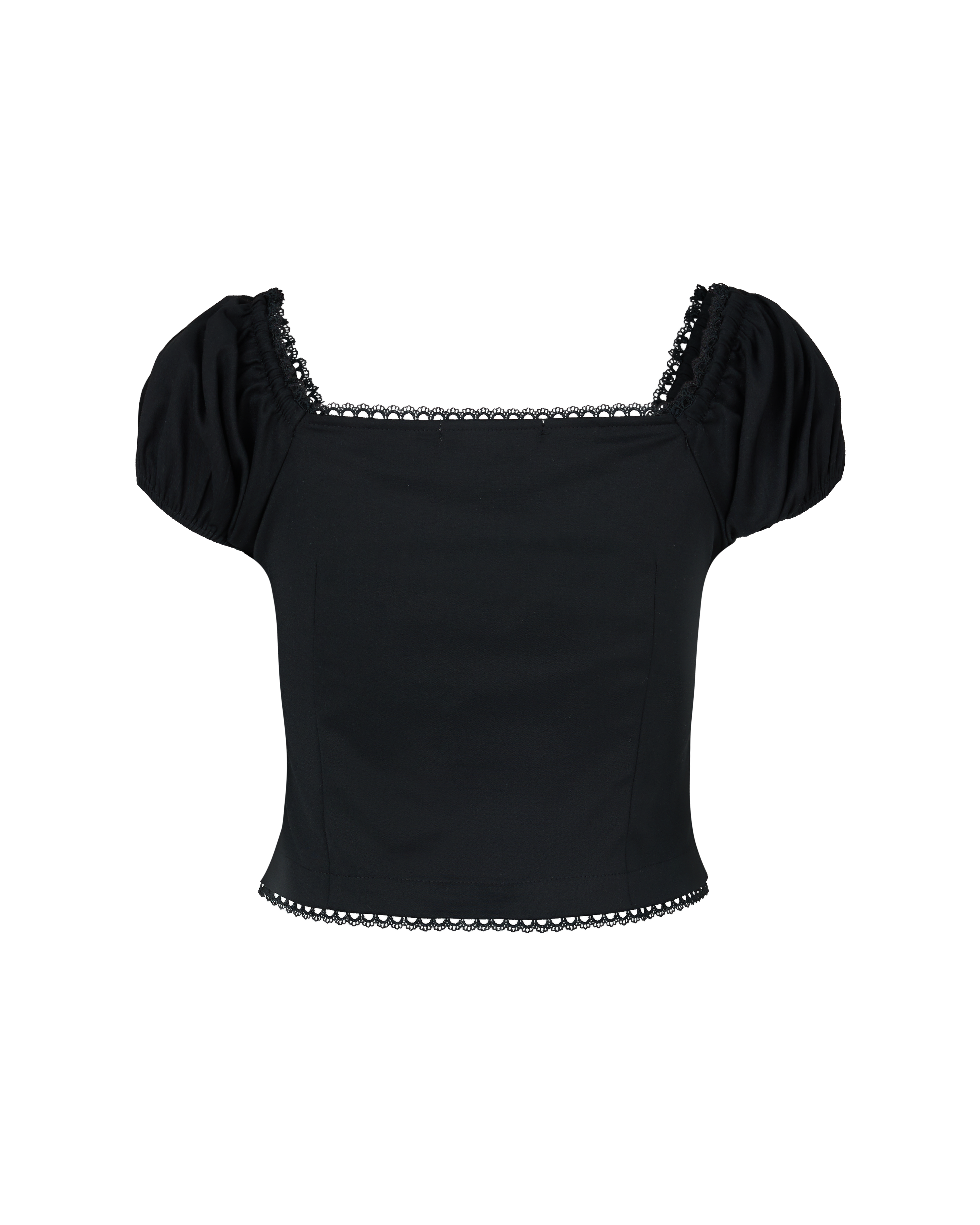 Farmer’s Market Ribbon Corset Top in Black