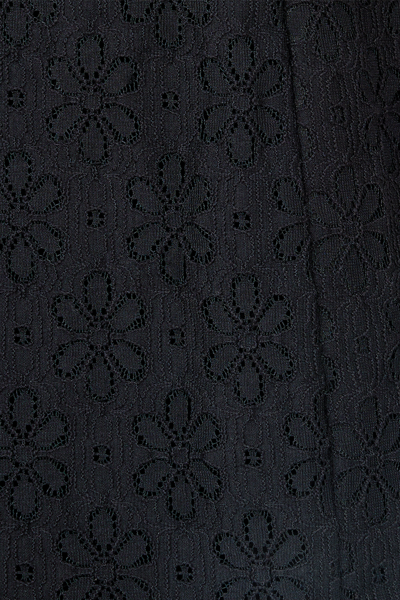 Dote On Me Lace Up Mini Dress in Black